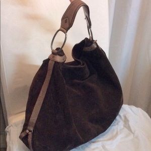 Juicy Couture Brown Suede Hobo Bag